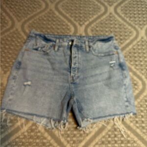 Old Navy Light Blue Distressed Jean Shorts